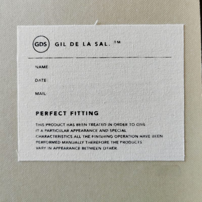 Etiqueta de algodón