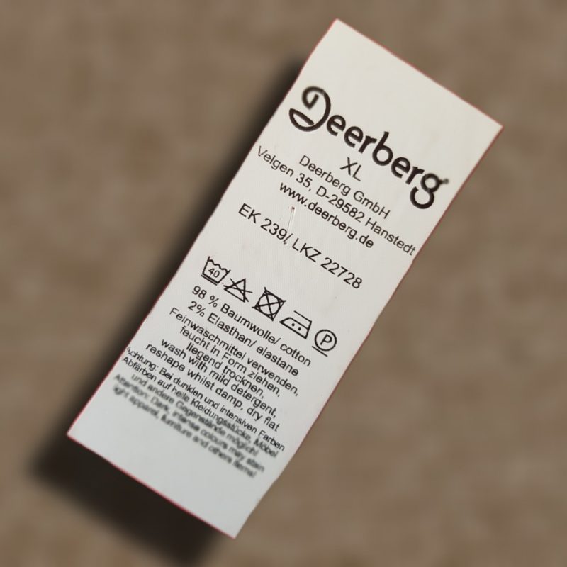 Etiqueta de composición