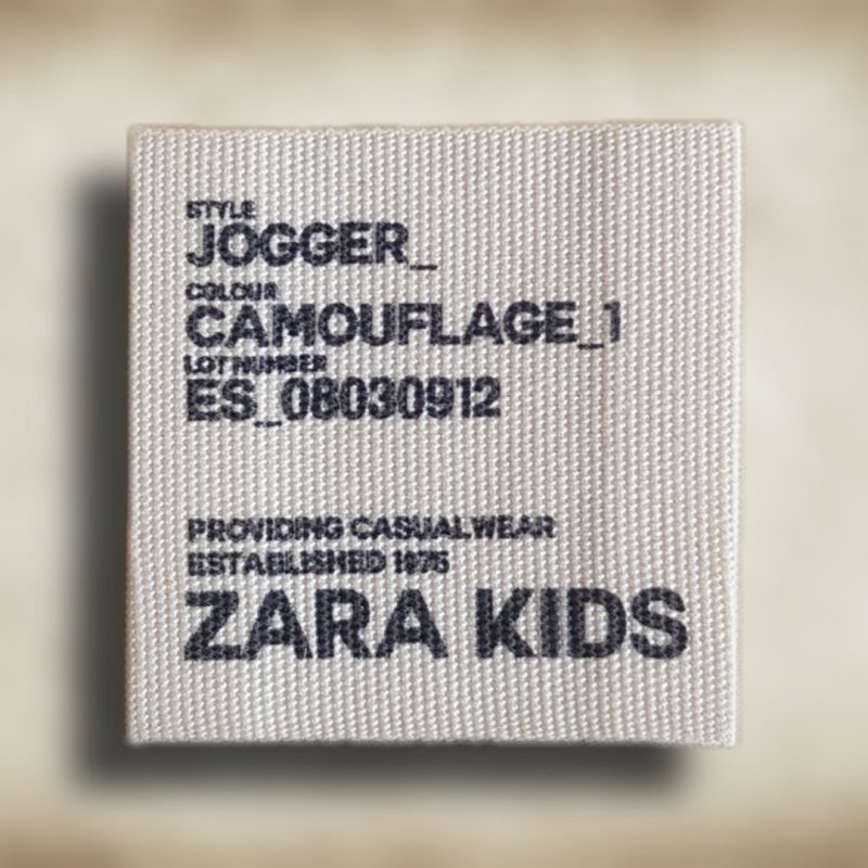 Etiquetas para ropa de niño